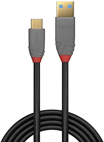 Lindy 1.5m USB 3.2 Type A to C Cable, 10Gbps, 5A, PD, Anthra Line