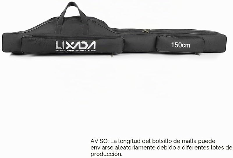Husă portabilă pliabilă pentru lansetă Lixada, pentru exterior, 100 cm 130 cm 150 cm