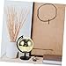 Kisangel Golden Reflective Disco Ball Globe Rotating Home Decor for Office Events Light Effects Educational Geographical Learning Tool Fun Party Decorations