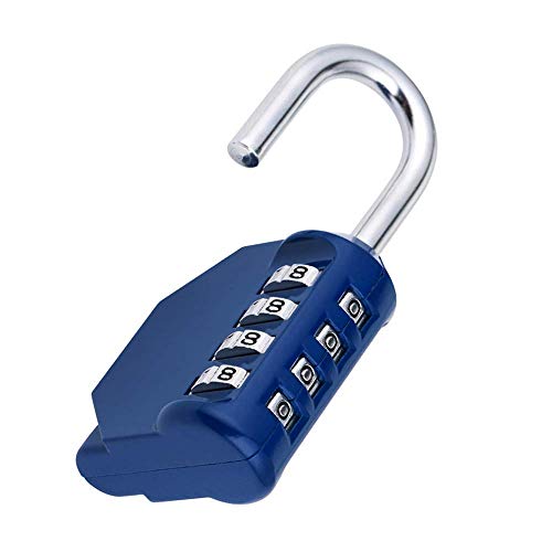 Image of ZHEGE Combination Locker Lock, 4 Digit Outdoor Padlock for Gym, School, Gates, Doors, Fence, Hasps and Storage