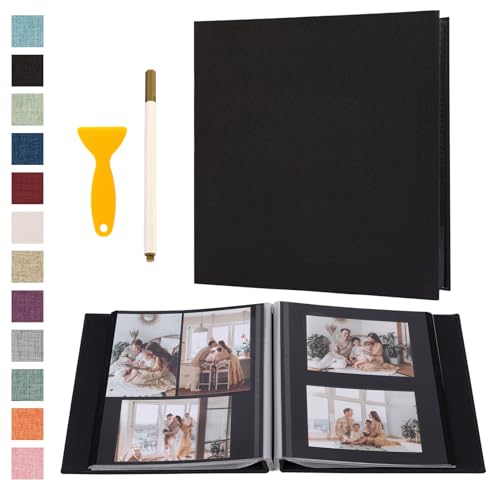 Photo Album Self Adhesive Pages Black Sticky Pages Large Scrapbook