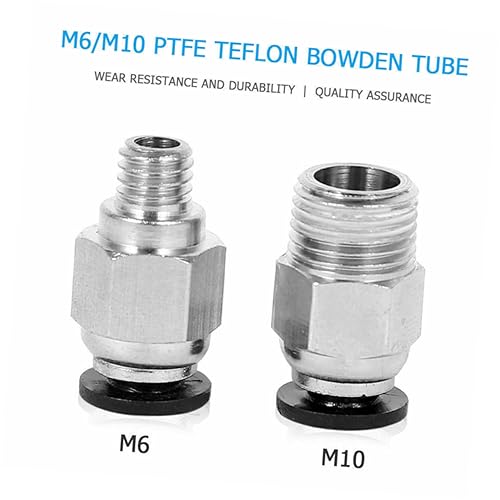 CLISPEED 2 Unidades de alimentação da impressora de ptfe pc4-m10 conector pneumático acessórios azui