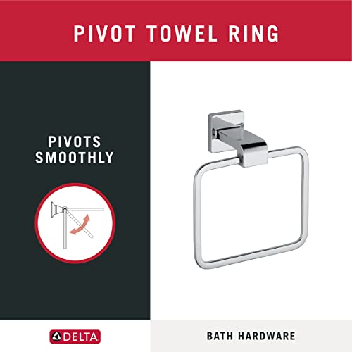 Delta 77546 Ara-Towel Ring, 3.5 X 7.06 X 7.25 Inches,Polished Chrome #TOP4