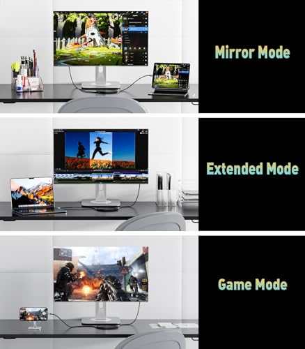 Cable USB C a HDMI 2.1 macho a macho compatible con portátiles modernos 5