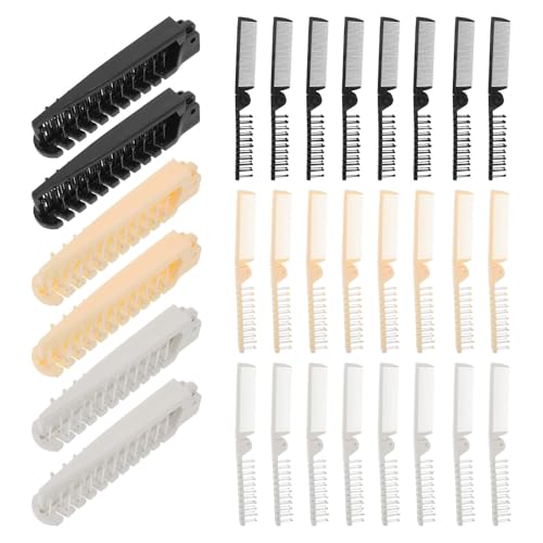 Mini peignes pliants antistatiques de voyage lot de 30 peignes de poche dents fines