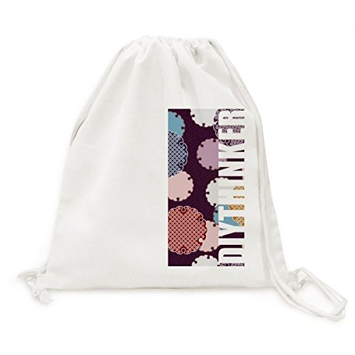 Sacs shopping traditionnels en toile avec cordon de serrage pour voyage et loisirs