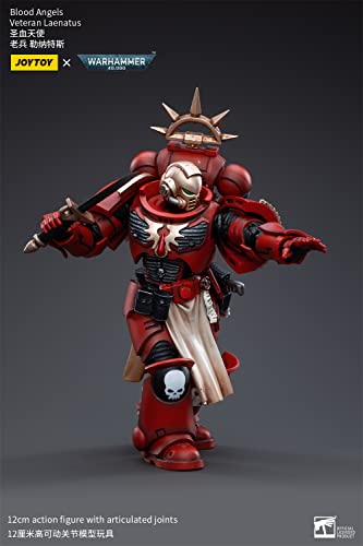 Hiplay Joytoy × Warhammer 40K Officially Licensed 1/18 Scale Science-Fiction Action Figures Full Set Series -Blood Angels Veteran Laenatus #TOP4