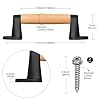 SELEWARE 9'' Barn Door Pull Handle Wood Handle for Fence Gate Barn Door Closet Sliding Door Sheds Indoor Handrail Playground Safety Handles, Comfy & Long Last Using #5
