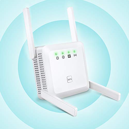 WiFi Range Extender - 1200Mbps WiFi Repeater Wireless Super Signal Booster, 360° Full Coverage Up to