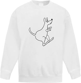 Azeeda 'Hopping Kangaroo' Kid's Sweatshirt/Jumper (14-15 Years) (KW00051744)
