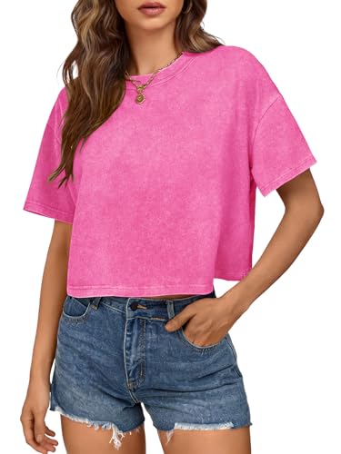 T-shirt ample en coton pour femme idéal pour un look décontracté