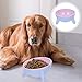 Hohopeti Tilted Cat Bowl with Stable Stand Multi Purpose Elevated Pet Dish for Cats and Dogs Slip Design for Food Water and Canned Meals Capacity for All