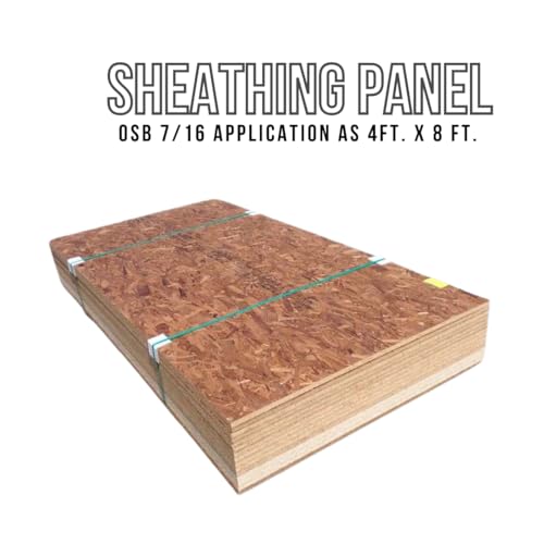 OSB Sheathing Panel 7/16 Application as 4ft. X 8 ft. (69 Sheets on a Hack) - Delivered by Waterpallets