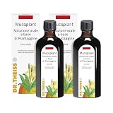 Dr. Theiss - Mucoplant Sciroppo alla Piantaggine – Integratore Alimentare con Miele e Piantaggine – Benessere delle Vie Respiratorie e Azione Emolliente per la Gola – Flacone da 250x2