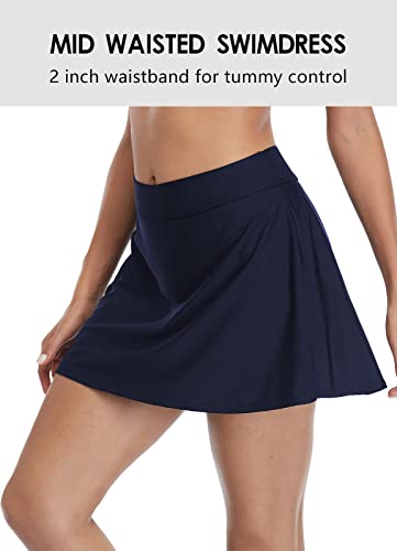 Beautyin Ladies Swim Skirt Navy Swimwear Skirt Swimming Suit Bottom Tankini Bottom #TOP2