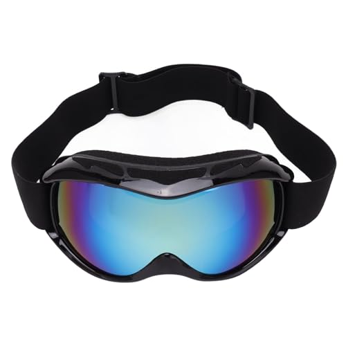 JEOZBM Ski Goggles, Adult Double Layer Snow Snowboard Goggles, Classic Buckle Over Glasses Goggles for Men Women Climbing(20cm-Blue)