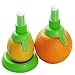 Lemon sprayer gadget, Green Citrus Sprayer Set, 2pcs, in 3.9” & 3.3”, Holder Plate, Lime Juicer Extractor for Vegetables, Salads, Seafood and Cooking Fashionable Kitchen Gadget BLUETOP