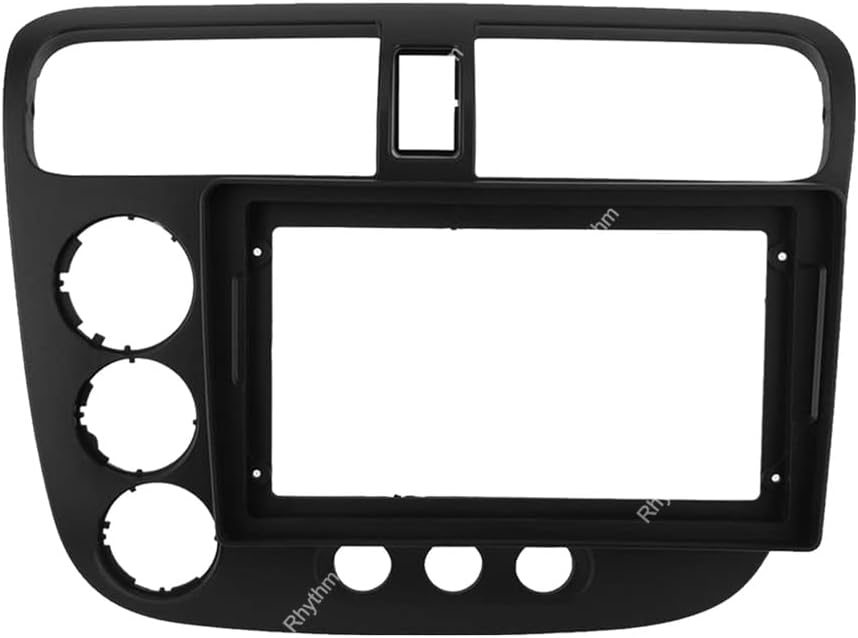 9'' Car Radio Stereo Dash Frame Fascia Bezel Panel Compatible for Honda Civic 2001 02 03 04 05 Mount Kit LHD