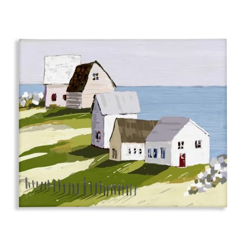 Stupell Industries 'Quaint Seaside Cottages Overlooking Vast'| Canvas Art
