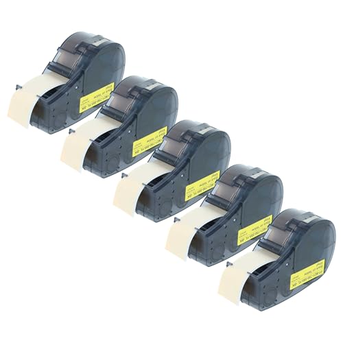 Rubans vhbw M21-750-595-YL anti-décollement noir sur jaune pour entrepôt