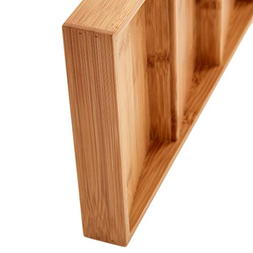 image for Seville Classics Bamboo Eco-Conscious 3-Tier Spice & Seasoning Rack Dr