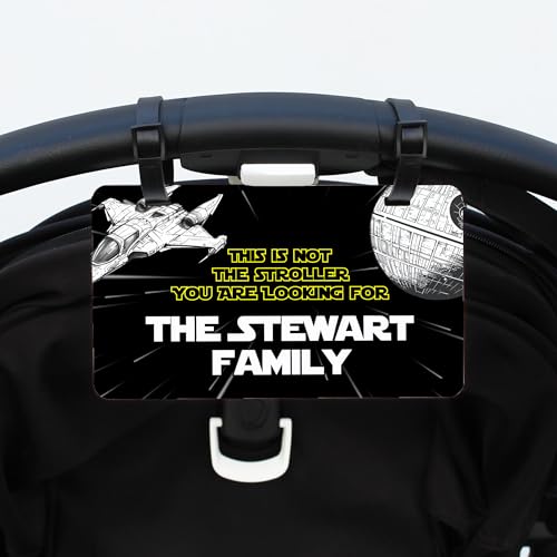 Personalized Stroller Name Tag, Mouse Ears Sign, Family Stroller License Plate Sign for Theme Parks, Amusement Park Family Sign (Style 8)