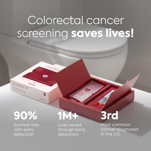 COLONOX at-Home Colon Screening Test Kit – Easy to Use Fecal Occult Blood (FIT or FOB) Colon Test for Early Detection (1 Test)