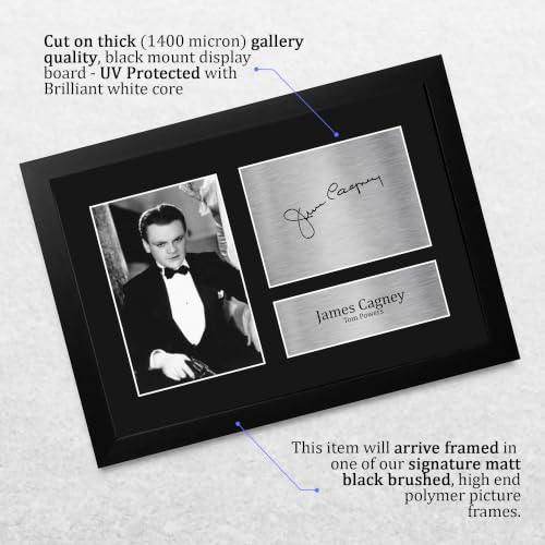 Memorabilia de James Cagney enmarcada A4: proteja su pasión por The Public Enemy del deterioro 3
