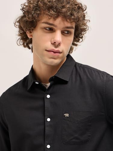 Image of THE BEAR HOUSE Men's Slim Fit Cotton Long Sleeve Shirt