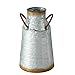 Deko cynk dzbanek na mleko szary Vintage Look wys. 30 cm śr. 18 cm