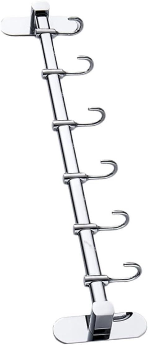 Wall-Mounted Kitchenware Storage Rack Stainless Steel Hanger No-Punch Installation Multi-Functional Cutter Hook Shelf for Home Use