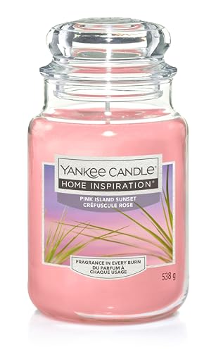 Yankee Candle Island Sunset Tropical Fruits and Citrus Paradise Scent, Soothing Breeze of Island Sunset - Large