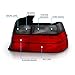 AmeriLite 4 Door Taillights Red/Smoke for BMW 3 Series E36 - Passenger and Driver Side
