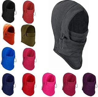 غطاء رأس من الصوف للتزلج لتدفئة الوجه والرقبة والشتاء، مناسب لكلا الجنسين، متعدد الالوان، قطعتين