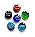 Lifeforce Glass Recovery Stones, 6 Daily Reminders for Encouragement in Sobriety on Glass Stones. Perfect for 12 Step Set III.