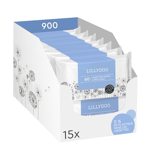 Lingettes LILLYDOO bébé sans parfum pour soulager les peaux sensibles