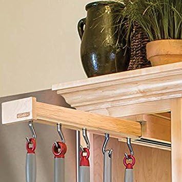 Glideware 14in 5-Hook Organizer Blum Soft Close Maple