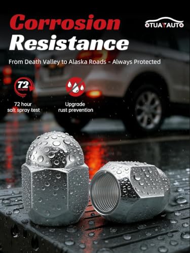 Image of OTUAYAUTO M12x1.25 OEM Lug Nuts, 20PCS Chrome OEM Factory Style Lug Nuts