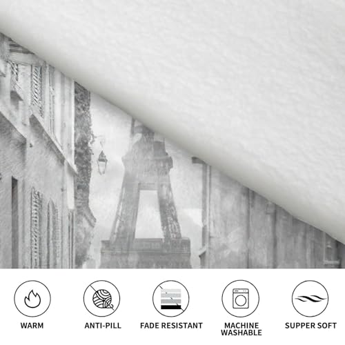 Couverture à capuche chaude Paris pour vos soirées cocooning d'hiver
