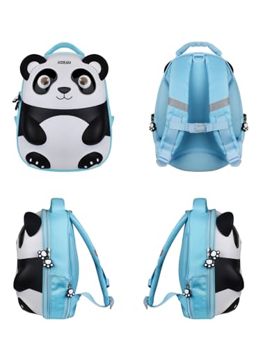 Image of GlowBuddy Panda LED Kids Blue Backpack (14L, 15 Inch) with Bluetooth App Control | 16x32 Pixel Custom Display | IPX5 Water Resistant | 7-8 Hr Battery | School & Travel Bag for Kids Up to 8 Years