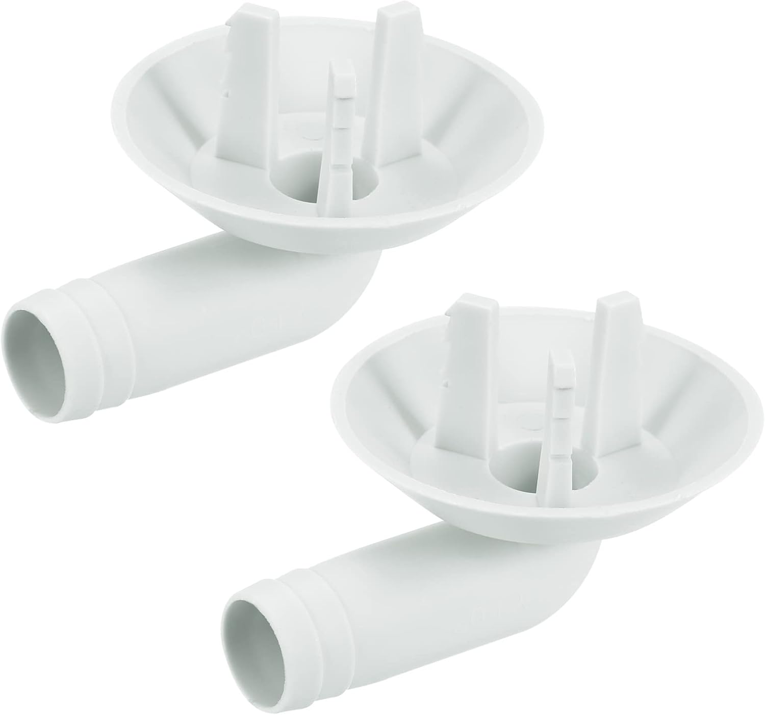 MECCANIXITY Air Conditioner Drain Hose Connector 25mm Tube Elbow Fitting Replacement Part Accessories for Mini-Split Window AC, Grey Pack of 2
