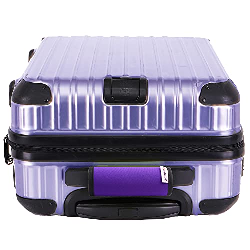 Luggage Handle Wrap for Suitcase Unique Funny Bright Luggage Identifiers Cute Luggage Tags Gift of Travel Accessories-Purple4