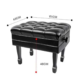 TEmkin Tabouret de Piano, Banc de Piano de Luxe, avec Coussin imperméable et intérieur Solide Rabattable, Rangement supplémentaire pour la Musique, Hauteur réglable, capacité de Charge ju - Les Beatles, Paul McCartney, John Lennon, RIngo Starr, George Harrison TEmkin Tabouret de Piano, Banc de Piano de Luxe, avec Coussin imperméable et intérieur Solide Rabattable, Rangement supplémentaire pour la Musique, Hauteur réglable, capacité de Charge ju – Image 7