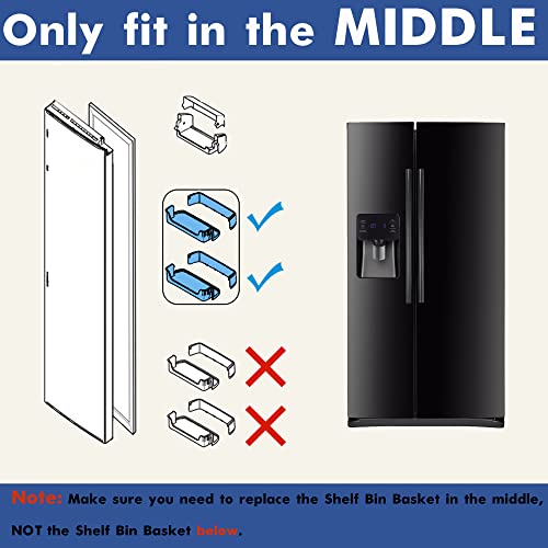 DA97-08348A Door Shelf, Compatible with Samsung Refrigerator RS265TDRS, RS25H5111SR, Refrigerator ππ’π π‘π Door Basket Bin Guard Assembly, Part number : DA63-05215A.β¦