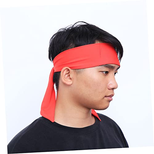 Yardwe 3 Pecas red comfort Faixa de cabeça para vôlei headband esportiva testeira esportiva Esportes