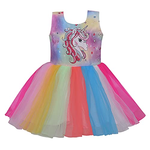 Image of Wish Karo Baby Girls Unicorn Dress Frock-(fe2944)