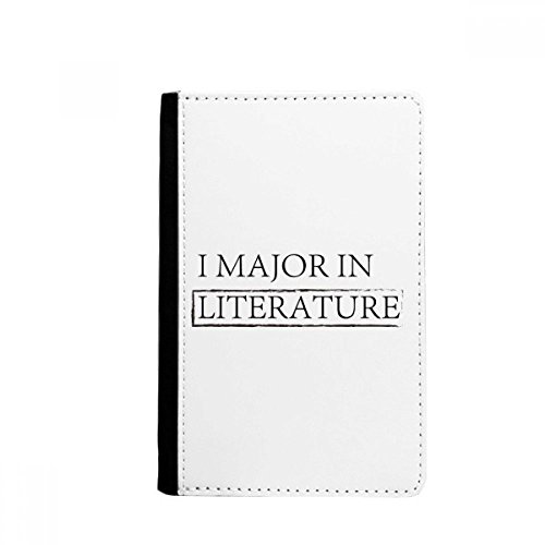 Quote I Major In Literature Passport Holder Notecase Burse Wallet Cover Card Purse