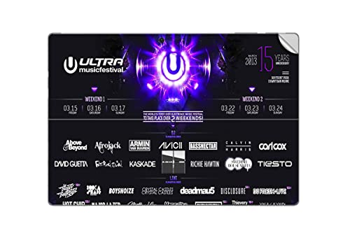 GADGETS WRAP Printed Vinyl Top Only Skin Sticker Decal for Microsoft Surface Pro 2017 - Ultra Music Festival