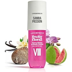 3 FL OZ Hair Mist and Body Spray, Eau De Parfum for Women,Travel Size Fragrance,Fruity Floral Perfume No.8,Vibrant Fresh Scent With Notes of Guava Nectar, Orchid, Vanilla