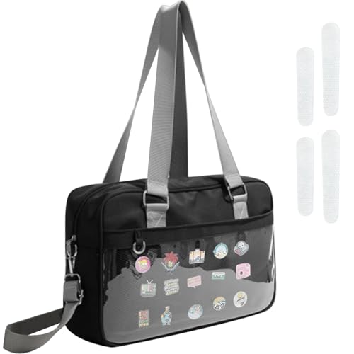 WAYUTO Ita Bag Crossbody Bag Messenger Shoulder Bags Kawaii Pin Display Bag with Insert for Anime Cosplay